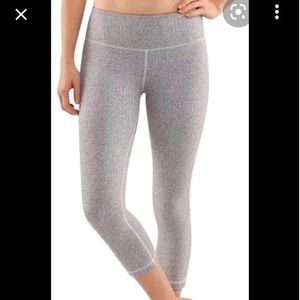 Grey crop lululemon leggings